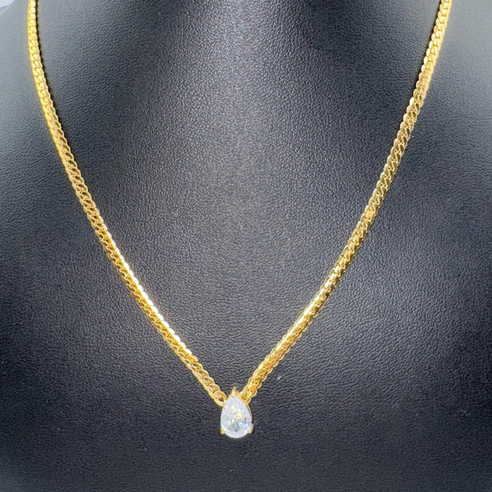 2ct Pear Cut Necklace - Picture 7 of 11